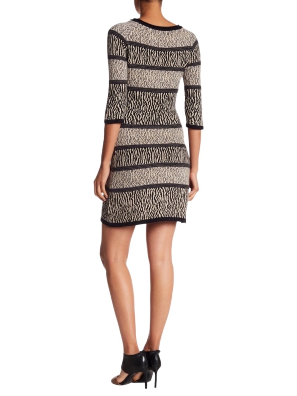 HP | Papillon Animal Print Panel Sweater Dress - Picture 3 of 3